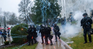 Oregon state Capitol violence linked to right-wing protesters, Antifa counter-protesters leads to 3 arrests