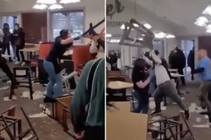 40-person brawl breaks out at Golden Corral over steak