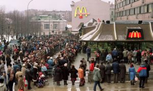 Russians try to sell Big Macs for around $36 each and a McDonald’s paper bag for more than $300, following the closure of branches